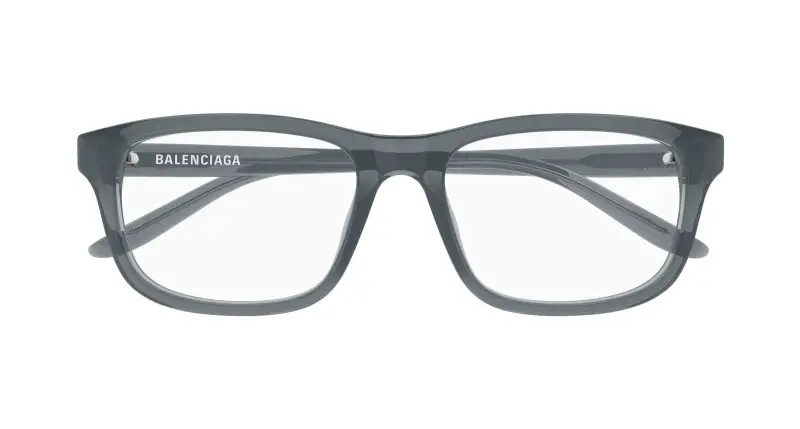 Unisex BB0442OA 005 Montature da vista Acetato Grigio Trasparente Squadrata miniatura 2