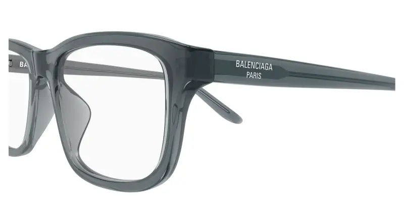 Unisex BB0442OA 005 Montature da vista Acetato Grigio Trasparente Squadrata miniatura 3