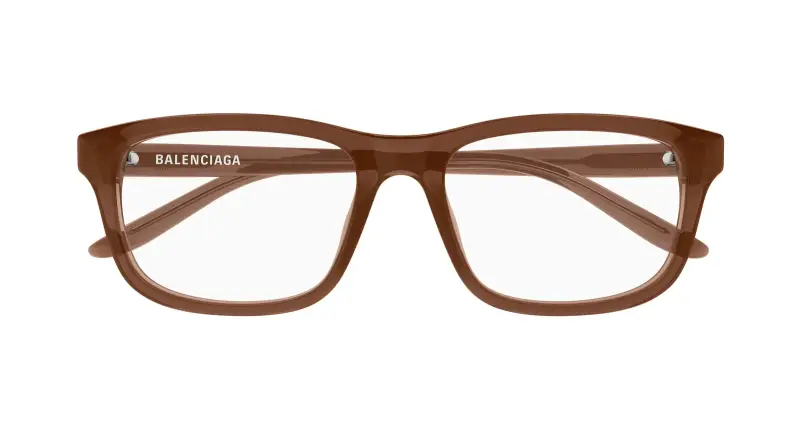 Unisex BB0442OA 006 Montature da vista Acetato Marrone Trasparente Squadrata miniatura 2