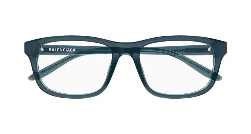 Unisex BB0442OA 007 Montature da vista Acetato Blu Trasparente Squadrata miniatura 2