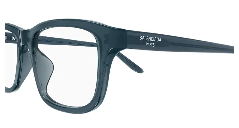 Unisex BB0442OA 007 Montature da vista Acetato Blu Trasparente Squadrata miniatura 3