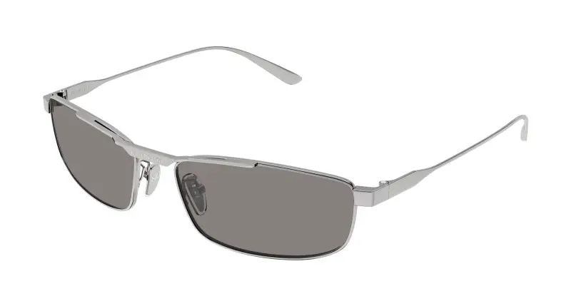 Unisex BB0451S 003 Occhiali da sole Acetato Rutenio Grigio Squadrata
