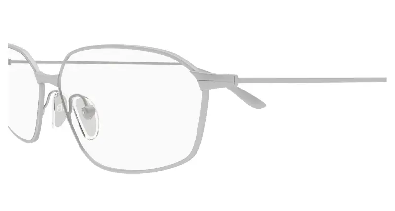 Unisex BB0453O 001 Montature da vista Acetato Rutenio Trasparente Geometrica miniatura 3