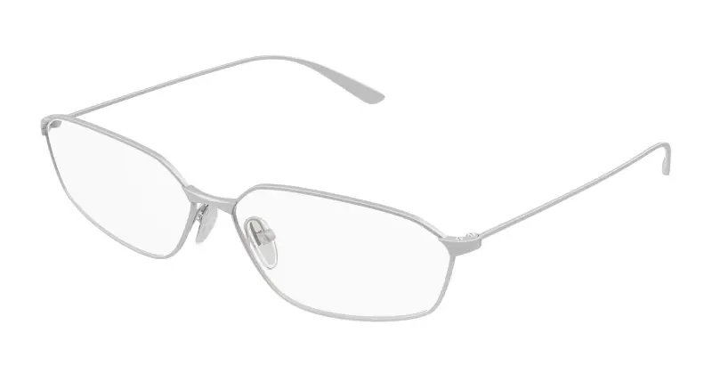 Unisex BB0453O 001 Montature da vista Acetato Rutenio Trasparente Geometrica
