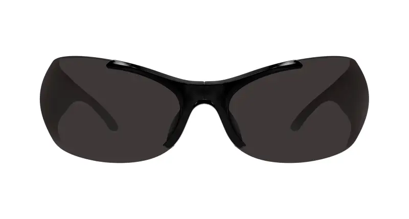 Unisex BB0454S 001 Occhiali da sole Acetato Nero Grigio Geometrica miniatura 2