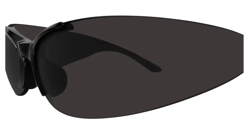 Unisex BB0454S 001 Occhiali da sole Acetato Nero Grigio Geometrica miniatura 3