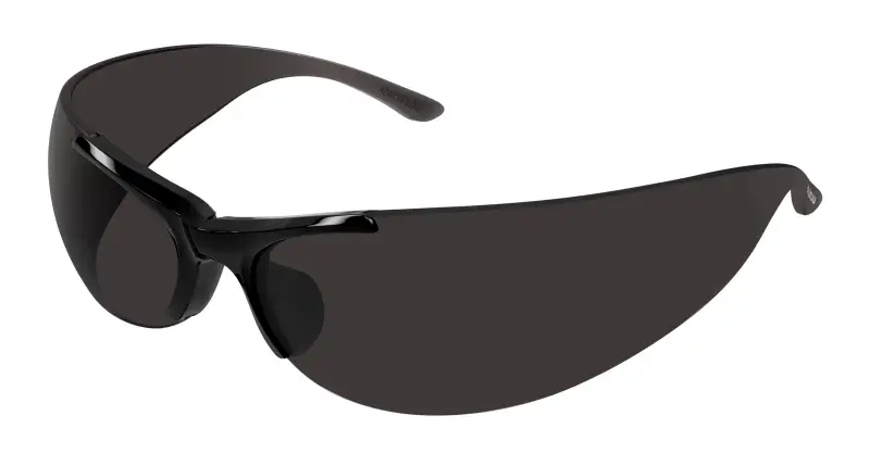 Unisex BB0454S 001 Occhiali da sole Acetato Nero Grigio Geometrica