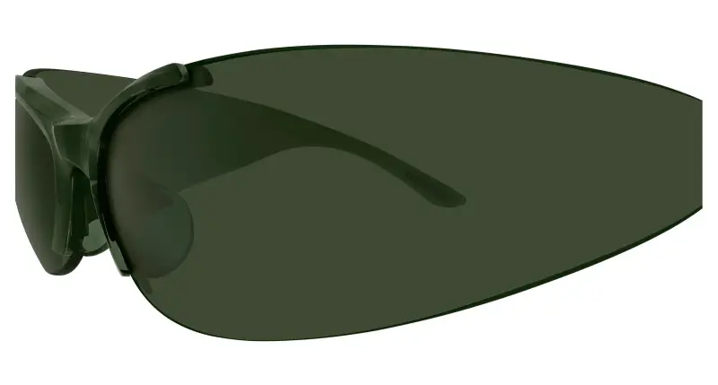 Unisex BB0454S 003 Occhiali da sole Acetato Verde Verde Geometrica miniatura 3