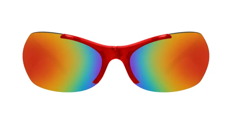 Unisex BB0454S 004 Occhiali da sole Acetato Rosso Rosso Geometrica miniatura 2