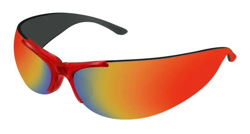 Unisex BB0454S 004 Occhiali da sole Acetato Rosso Rosso Geometrica