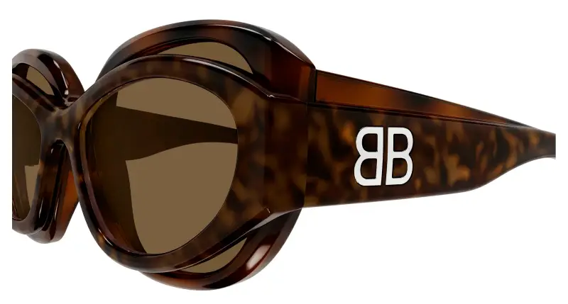 Unisex BB0456S 003 Occhiali da sole Acetato Havana Marrone Cat Eye miniatura 3