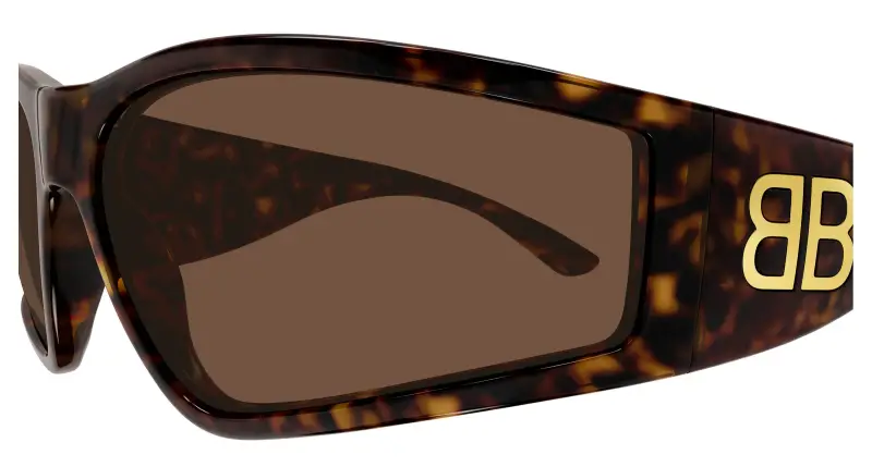 Unisex BB0457S 003 Occhiali da sole Acetato Havana Marrone Maschera miniatura 3