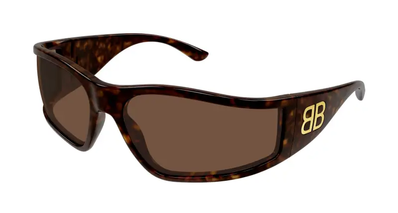 Unisex BB0457S 003 Occhiali da sole Acetato Havana Marrone Maschera