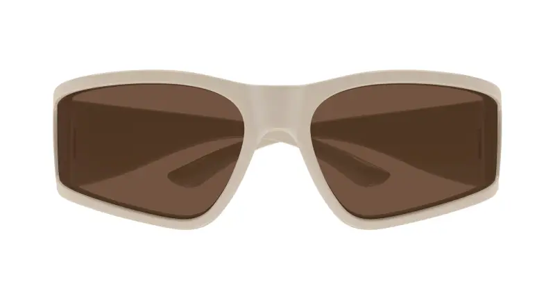 Unisex BB0457S 005 Occhiali da sole Acetato Avorio Marrone Maschera miniatura 2