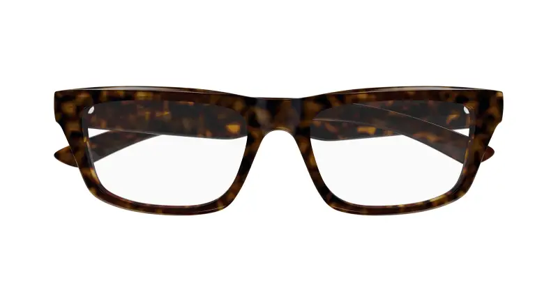 Uomo Balenciaga BB0470O 002 Montature da vista Acetato Havana Trasparente Squadrata miniatura 2