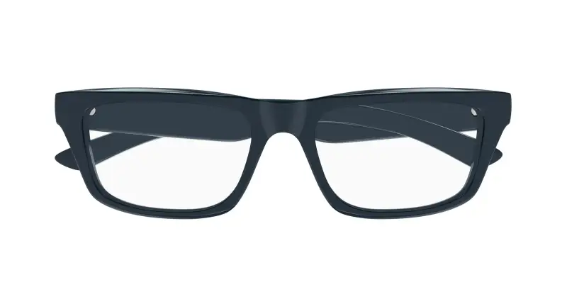 Uomo Balenciaga BB0470O 004 Montature da vista Acetato Blu Trasparente Squadrata miniatura 2