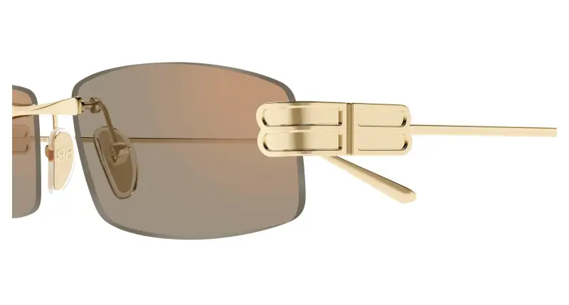 Balenciaga Occhiali da sole Uomo Oro Rosa 4306049 miniatura 3