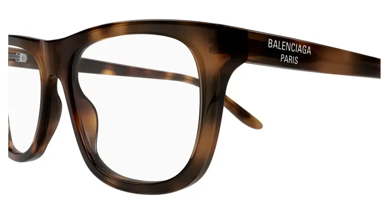 Uomo Balenciaga BB0498O 003 Montature da vista Acetato Havana Trasparente Squadrata miniatura 3