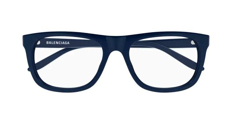 Uomo Balenciaga BB0498O 006 Montature da vista Acetato Blu Trasparente Squadrata miniatura 2