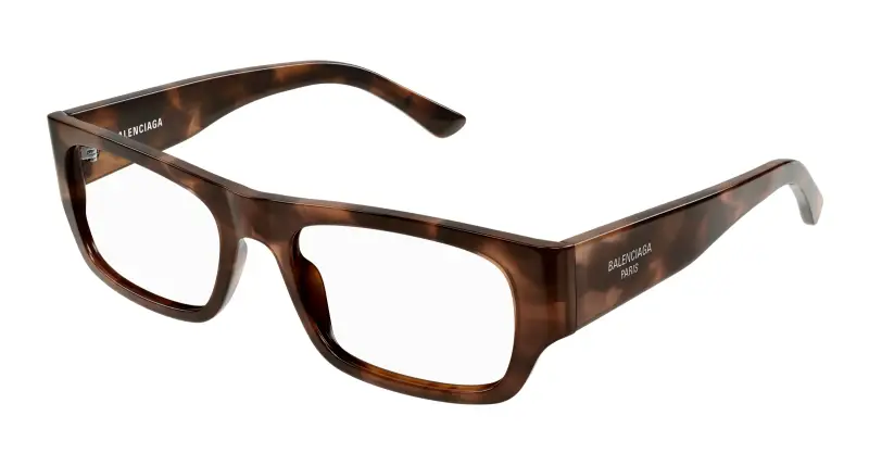 Uomo BB0370O 002 Montature da vista Acetato Havana Trasparente Squadrata