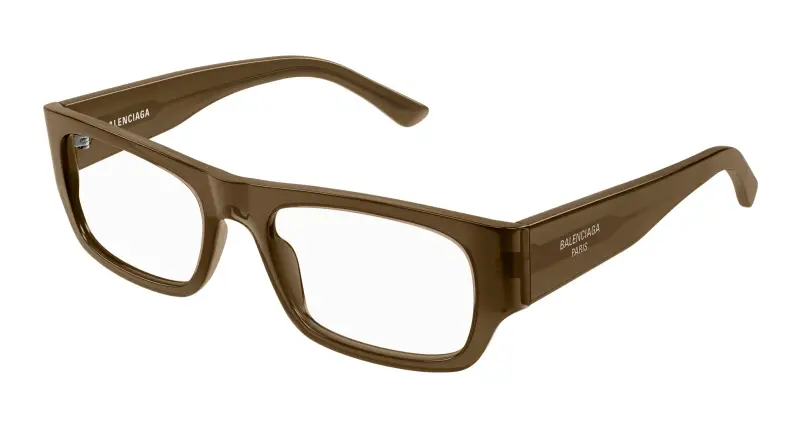 Uomo BB0370O 004 Montature da vista Acetato Marrone Trasparente Squadrata