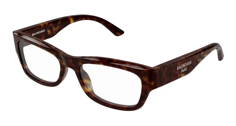 Uomo BB0392O 002 Montature da vista Acetato Havana Trasparente Squadrata