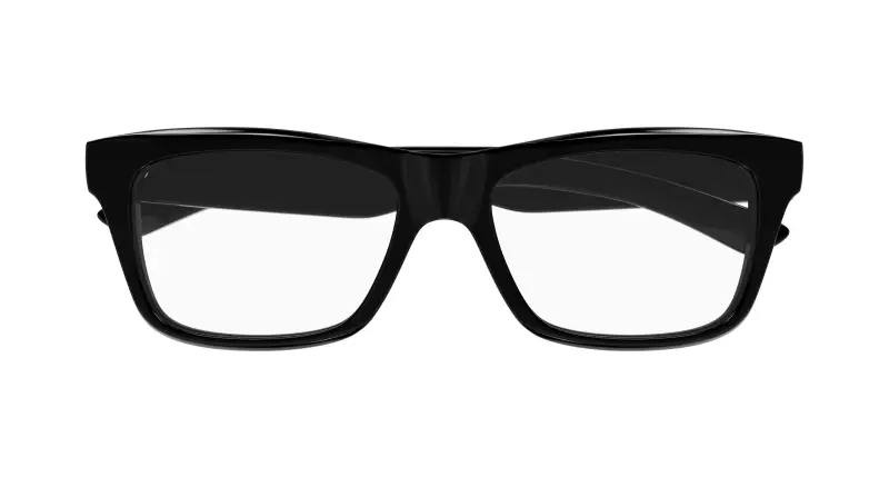 Uomo BB0426O 001 Montature da vista Acetato Nero Trasparente Squadrata miniatura 2