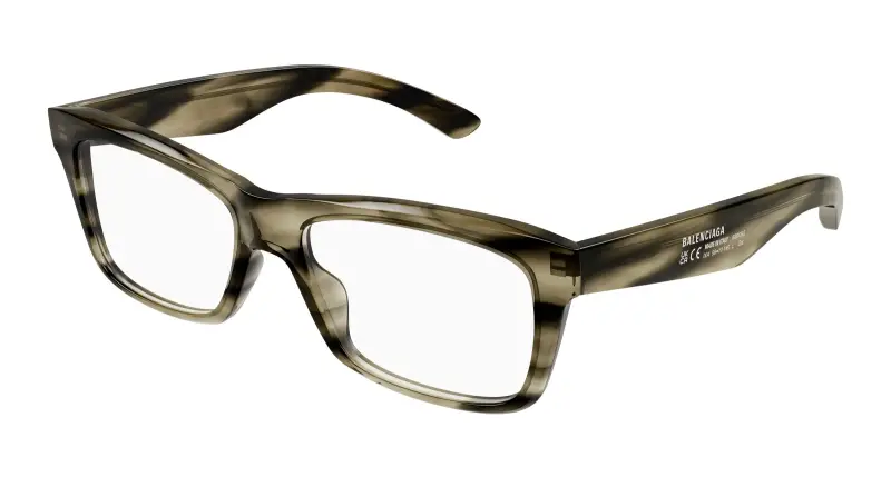 Uomo BB0426O 004 Montature da vista Acetato Havana Trasparente Squadrata