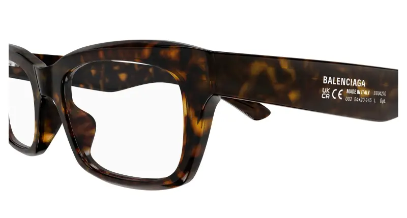 Uomo BB0427O 002 Montature da vista Acetato Havana Trasparente Squadrata miniatura 3