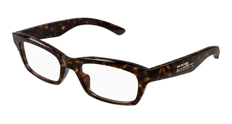 Uomo BB0427O 002 Montature da vista Acetato Havana Trasparente Squadrata