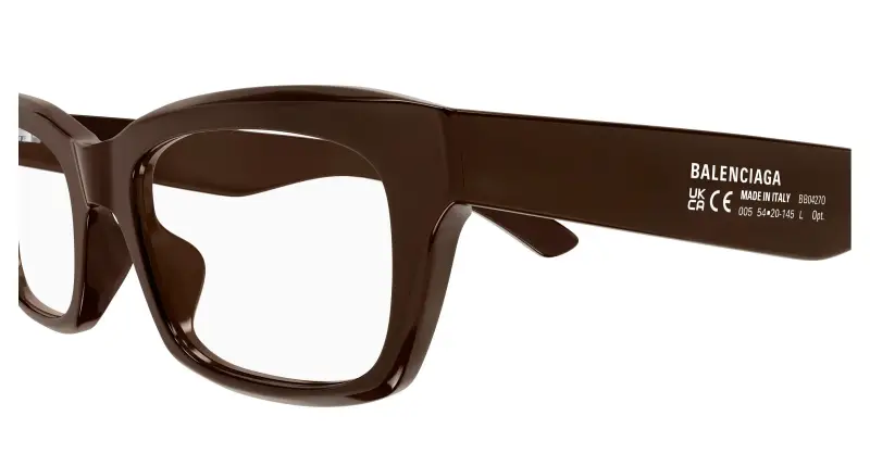 Uomo BB0427O 005 Montature da vista Acetato Marrone Trasparente Squadrata miniatura 3