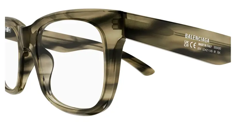 Uomo BB0428O 004 Montature da vista Acetato Havana Trasparente Squadrata miniatura 3