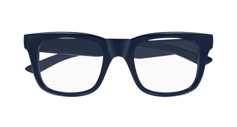 Uomo BB0428O 005 Montature da vista Acetato Blu Trasparente Squadrata miniatura 2