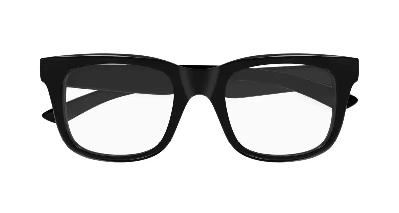 Uomo BB0428O 006 Montature da vista Acetato Nero Trasparente Squadrata miniatura 2