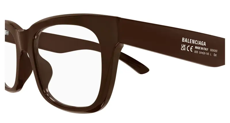 Uomo BB0429O 005 Montature da vista Acetato Marrone Trasparente Squadrata miniatura 3