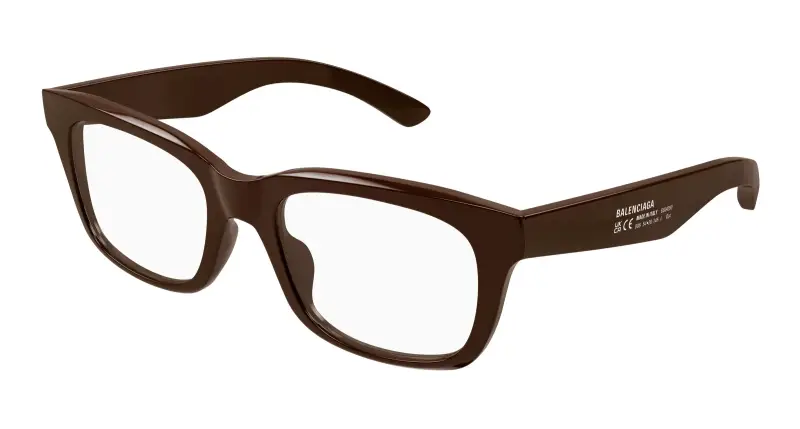 Uomo BB0429O 005 Montature da vista Acetato Marrone Trasparente Squadrata