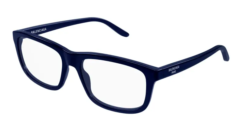 Uomo BB0438O 004 Montature da vista Acetato Blu Trasparente Squadrata