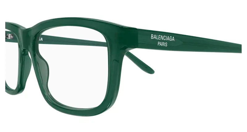 Uomo BB0438O 007 Montature da vista Acetato Verde Trasparente Squadrata miniatura 3