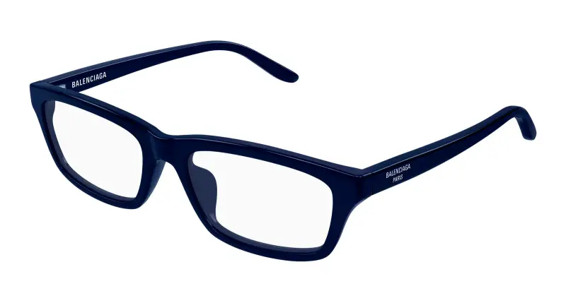 Uomo BB0439O 004 Montature da vista Acetato Blu Trasparente Squadrata