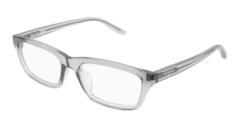 Uomo BB0439O 005 Montature da vista Acetato Grigio Trasparente Squadrata