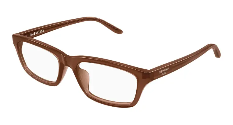 Uomo BB0439O 006 Montature da vista Acetato Marrone Trasparente Squadrata