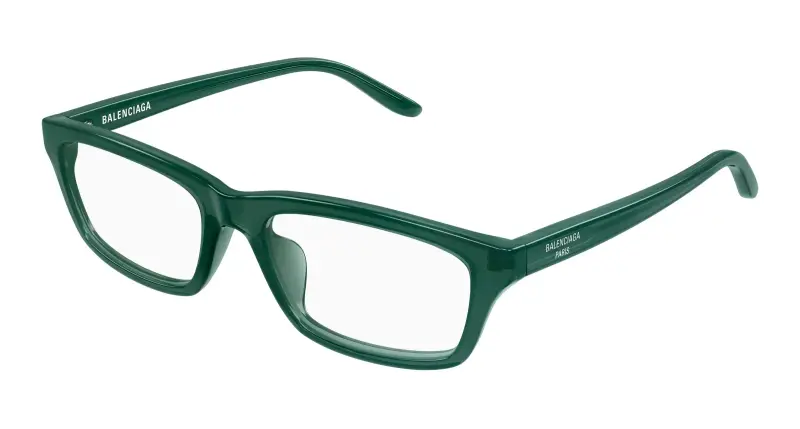 Uomo BB0439O 007 Montature da vista Acetato Verde Trasparente Squadrata