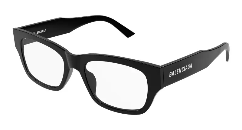 Uomo BB0450O 001 Montature da vista Acetato Nero Trasparente Squadrata