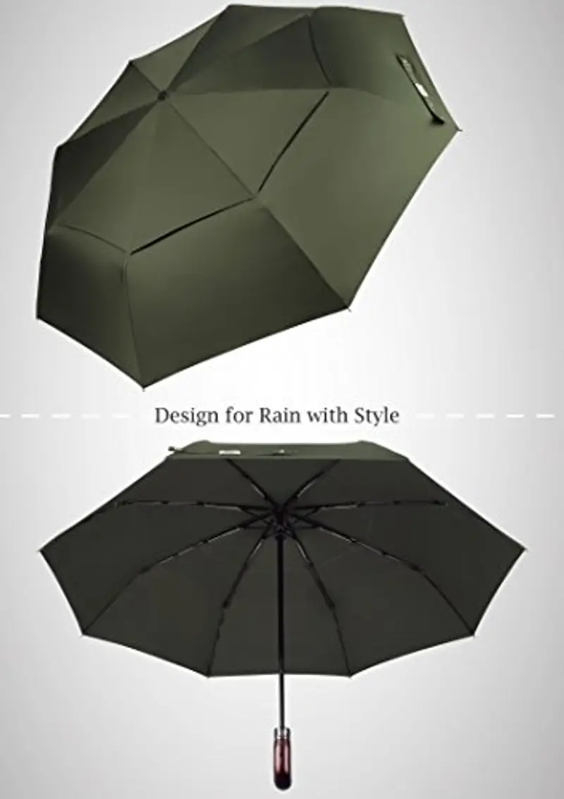 Balios Ombrello Pieghevole verde oliva miniatura 3