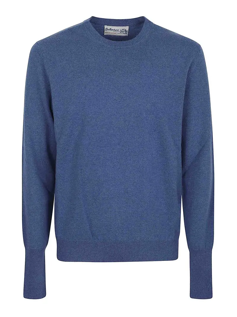 Maglione con mezza zip Denim