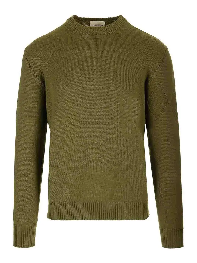 Maglione di cotone e cashmere Verde