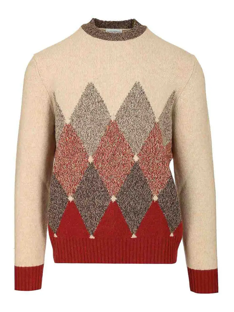 Maglione diamantato Multicolore