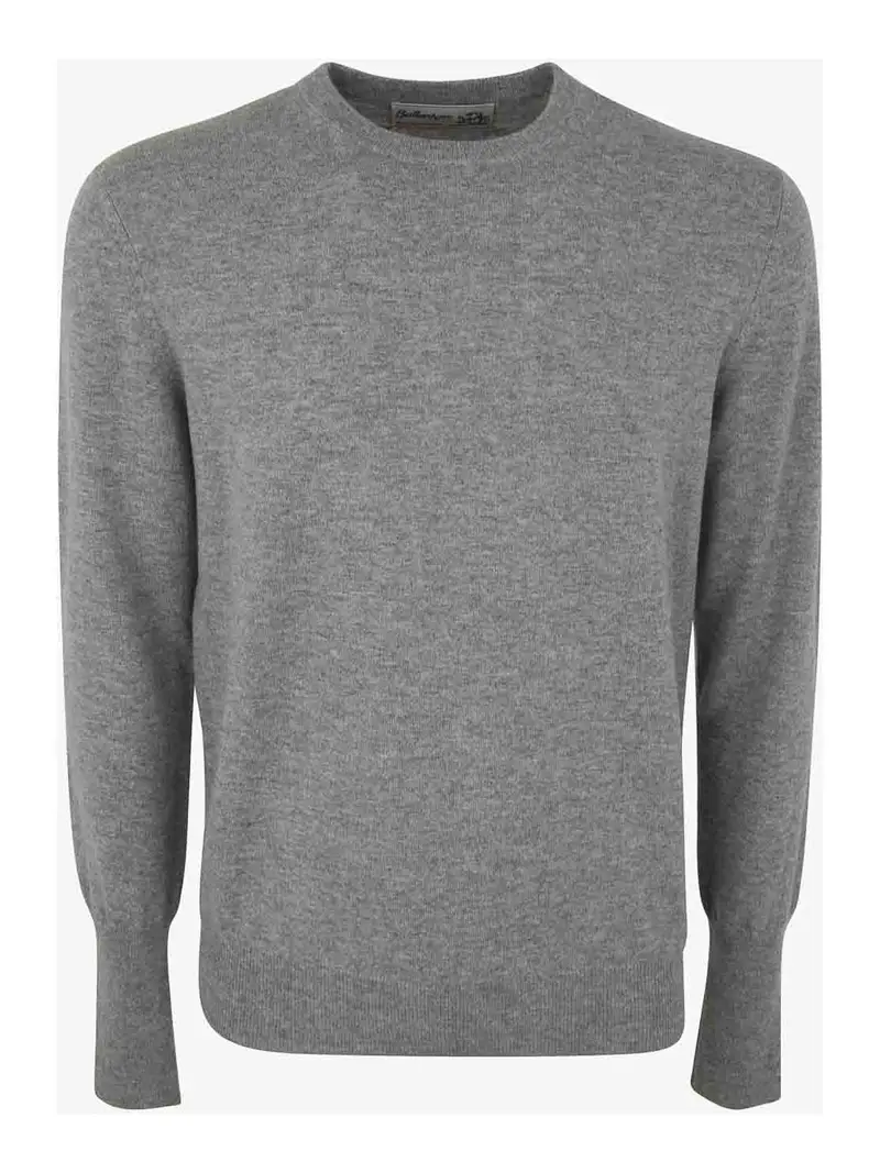Maglione girocollo in cashmere Grigio