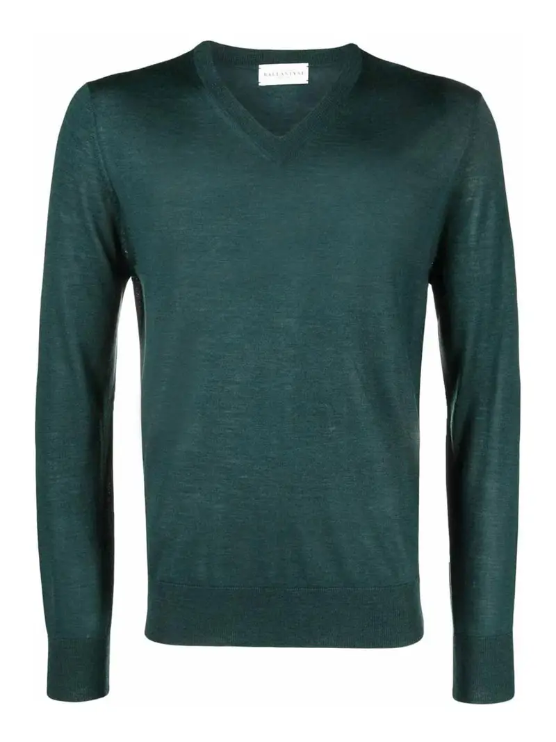Maglione V-neck Verde