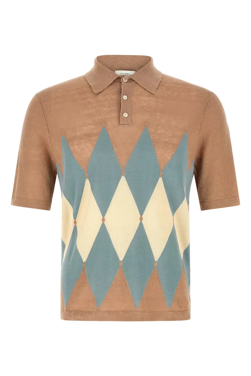 Polo Argyle Beige
